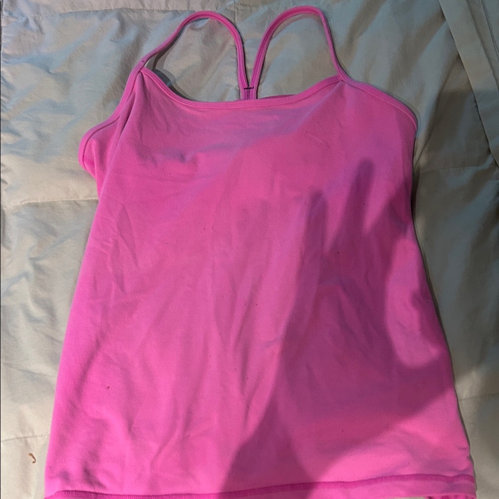 Lululemon Athletica Bright Pink Tank Top